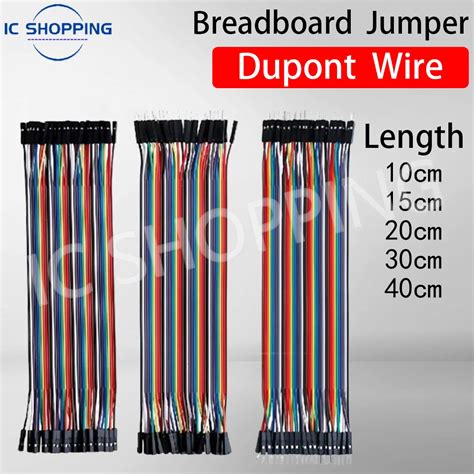 Jumper Wire Pcs Dupont Line Dupont Cavo Di Collegamento Maschio A