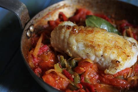 Roasted Monkfish Recipe With Piperade Sauce Roast Monkfish Tail Recipe