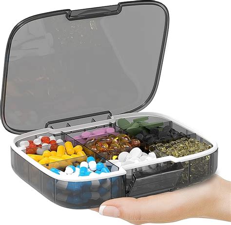 Large Pill Organizer Daily Pill Container Extra Large Compartments