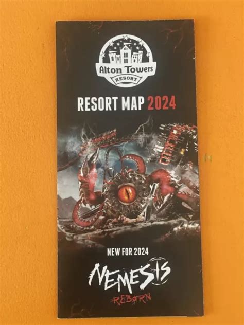 ALTON TOWERS RESORT 2024 Theme Park Guide Map Feat New Nemesis Reborn