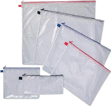 Alvin Nb2026 Clear Pvc Mesh Kit Zipper Bag Multi Use