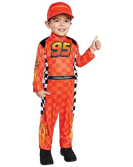 Toddler Lightning McQueen Pit Crew Costume - Cars - Spirithalloween.com