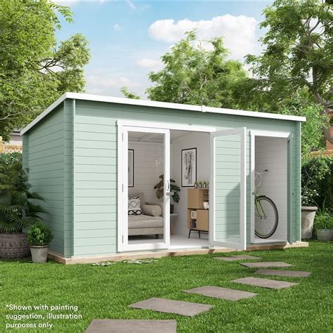 Billyoh Tianna Summerhouse Shed Cabin With Side Store