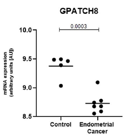 GPATCH8 Is Expressed At Significantly Lower Levels In The Endometrial