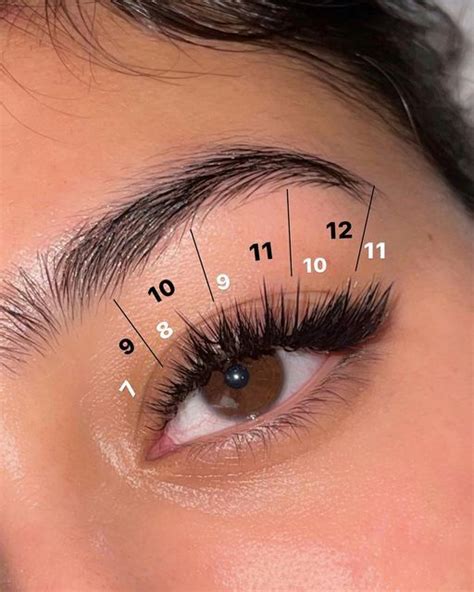 Spiky L Curl Lash Map Eyelash Extension Guide