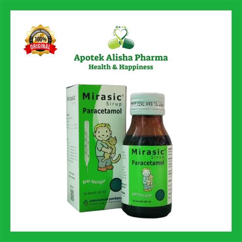 Jual Mirasic Sirup 60 Ml Paracetamol Obat Penurun Panas Demam Sakit