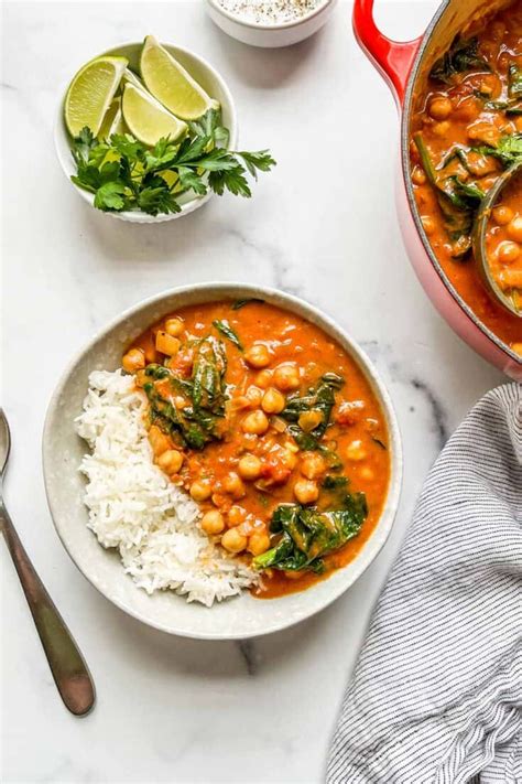 Chickpea Spinach Curry Recipe This Healthy Table