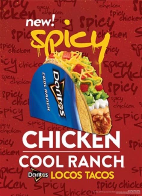 Taco Bells Spicy Chicken Cool Ranch Doritos Locos Tacos Coming Soon Complex