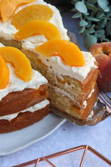 Peaches And Cream Cake Jane S Patisserie