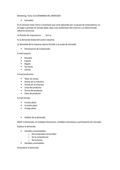 Márketing tema 3 Apuntes de clase de Elisa Márketing Tema 3 LA