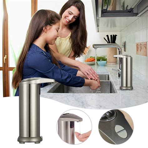 Pwpsg Premium Fingerprint Resistant Stainless Steel Automatic Soap Dispenser With Infrared