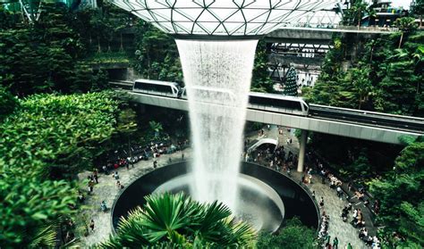 Changi Airport I Singapore Verdens Bedste Lufthavn