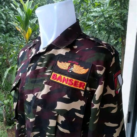 Jual Seragam Pdl Banser Nasional Bahan Wr Baloteli Anti Air Shopee