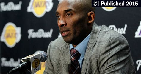 Kobe Bryant Announces Retirement The New York Times