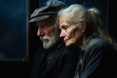 Free Photo | Portrait of sad old couple