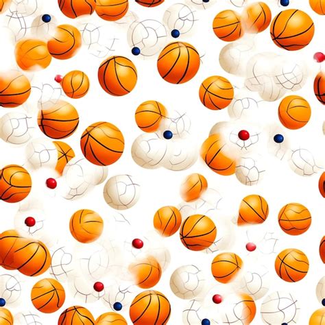 Basketball Ball Seamless Pattern Pictures