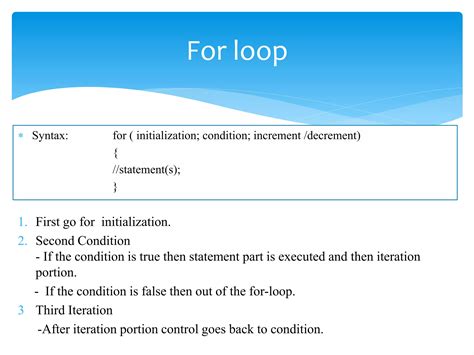 Types Of Loops In C Language Ppt