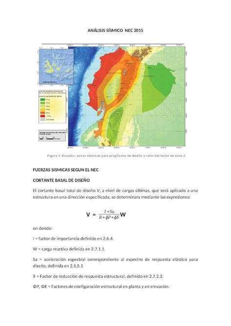 DOCX Análisis Sísmico Nec 2015 DOKUMEN TIPS