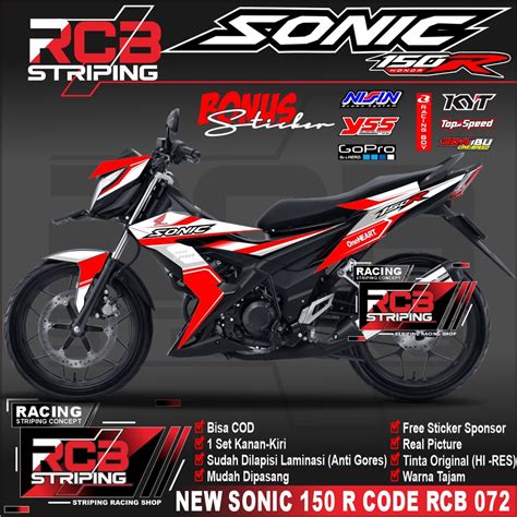 Jual Striping Sonic R Variasi Honda Stiker Sticker Skotlet Scotlite