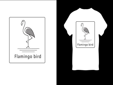 Flamingo Bird T Shirt Design By Shahadat Hossan On Dribbble