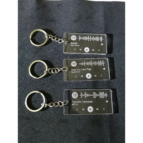 Jual Gantungan Kunci Keychain Ganci Spotify Akrilik Acrylic Custom