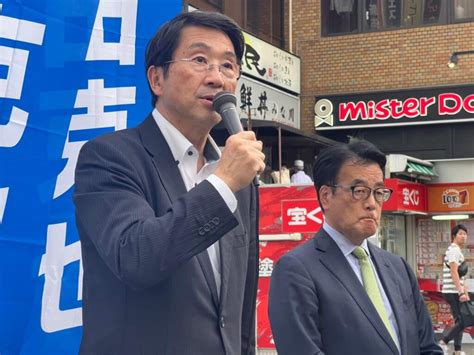 街頭演説会と立憲1区カフェ 衆議院議員たけまさ公一