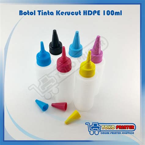 Jual Jual Botol Tinta Kerucut HDPE 100ml Shopee Indonesia