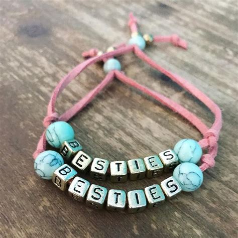 Besties Bracelet Set Friendship Bracelets Best Friends Etsy In 2020