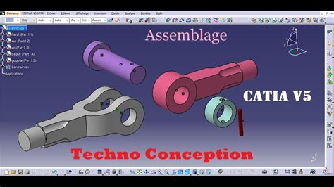 Catia V5 Tutorial Catia V5 Assemblage ` تعلم كاتيا بالدارجة Youtube