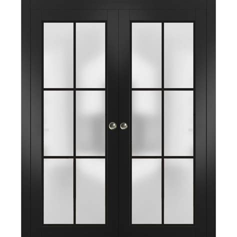 Sliding French Double Pocket Doors X Inches Planum Matte