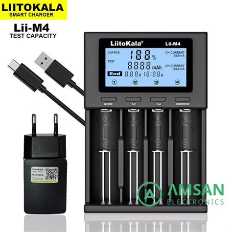 Jual Liitokala Lii M Charger Baterai Li Ion V Test Kapasitas