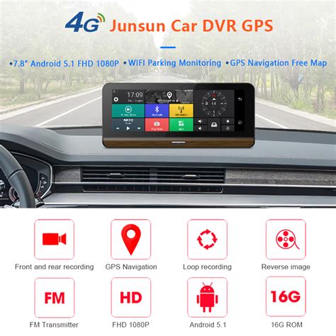 Junsun E31 Pro 4G ADAS Car DVR Camera Wifi Android GPS Navigation 1080P