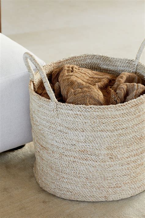 Large Round Jute Basket Natural The Dharma Door Europe