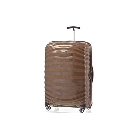 Samsonite Lite Shock Spinner 75cm Suitecase Trolley 4 Wheel Sand