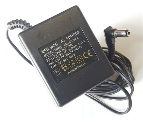 *Brand NEW* 9V 0.6A AC/DC ADAPTER MAW WOEI MW41–0900600UKA POWER SUPPLY ...