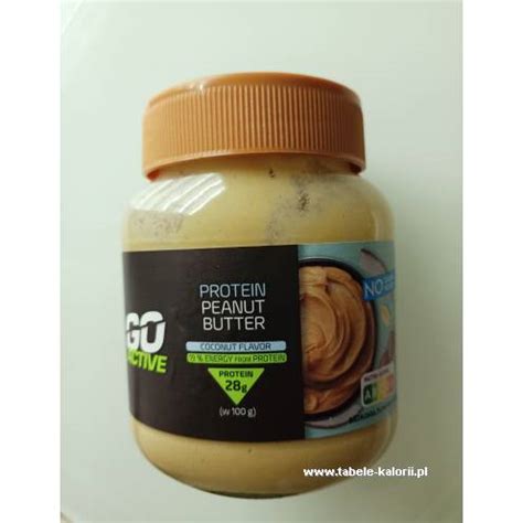 Ile Kcal Ma Mas O Orzechowe Protein Peanut Butter Coconut Flavour Go