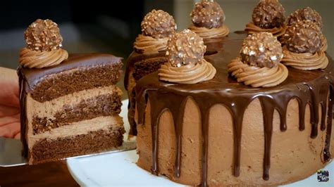 Torta De Chocolate Rellena Con Trufa De Chocolate Y Ganache Youtube