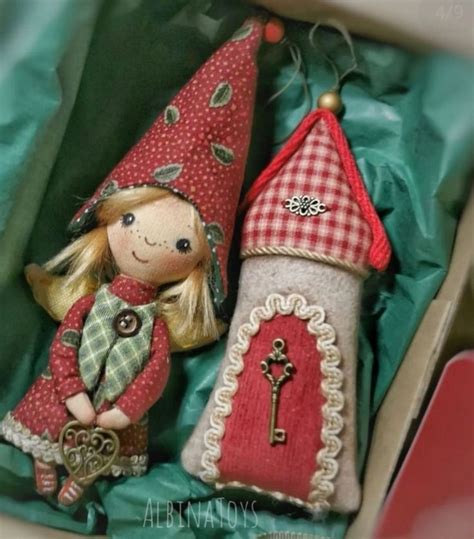 Pin by Irina Larina on новый год Christmas elf doll Sewing dolls