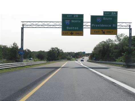 Massachusetts Interstate 295 Northbound Cross Country Roads