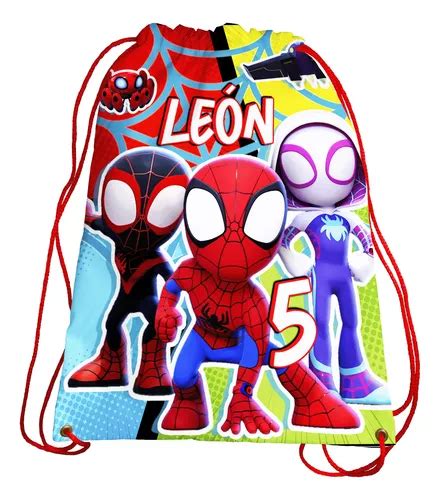 Morralitos Spidey Personalizados Recuerdos Fiestas Env O Gratis