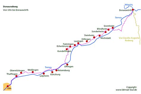 Donauradweg Etappe Ulm Donauw Rth