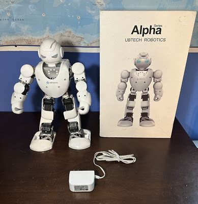 Ubtech Robotics Alpha Series S Humanoid Robot White W Charger Box