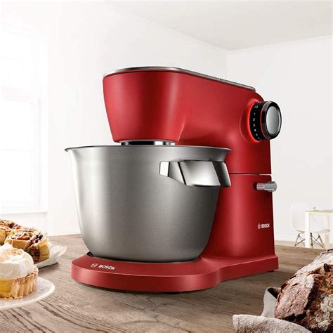 Bosch Food Processor Optimum Watt Stainless Steel Red Mum A R