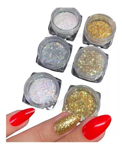 Glitter Para Unhas Encapsular Alongamento Gel Fibra De Vidro MercadoLivre