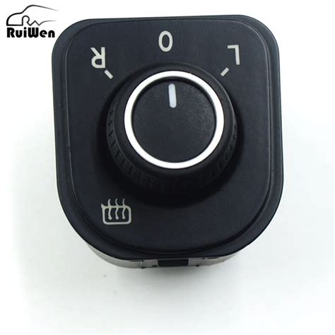 Side Mirror Control Adjust Knob Switch For Volkswagen Vw Jetta Golf