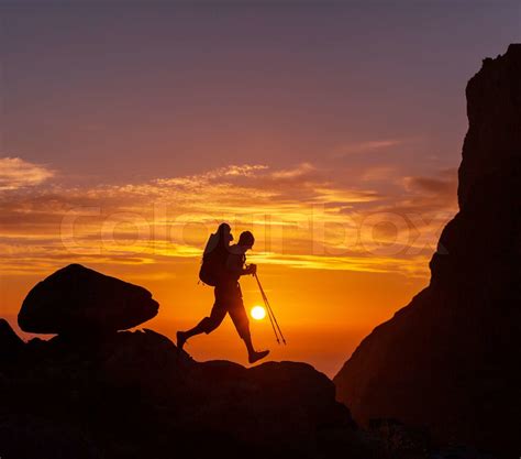 Wanderung Stock Bild Colourbox