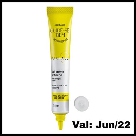 Gel Creme Antiacne Cuide Se Bem Faciall 30g O Boticário Shopee Brasil