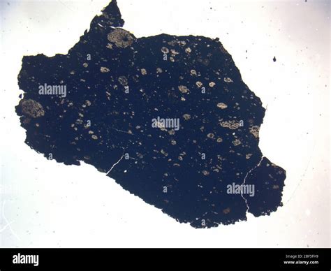 Micrograph Of Eet 900472 Meteorite Under Plane Polarized Light At 1