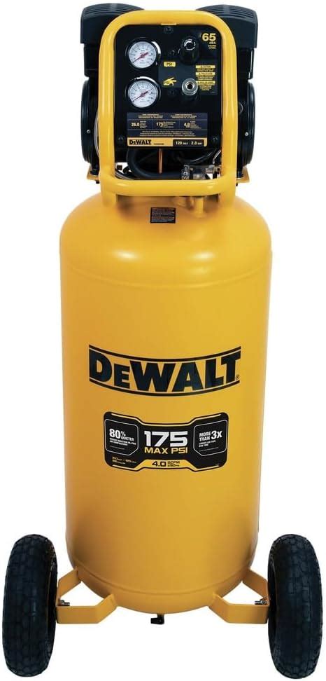 Dewalt Dxcmsac260 2 Hp 26 Gallon 175 Max Psi 4 Scfm 90 Psi Oil Free Electric