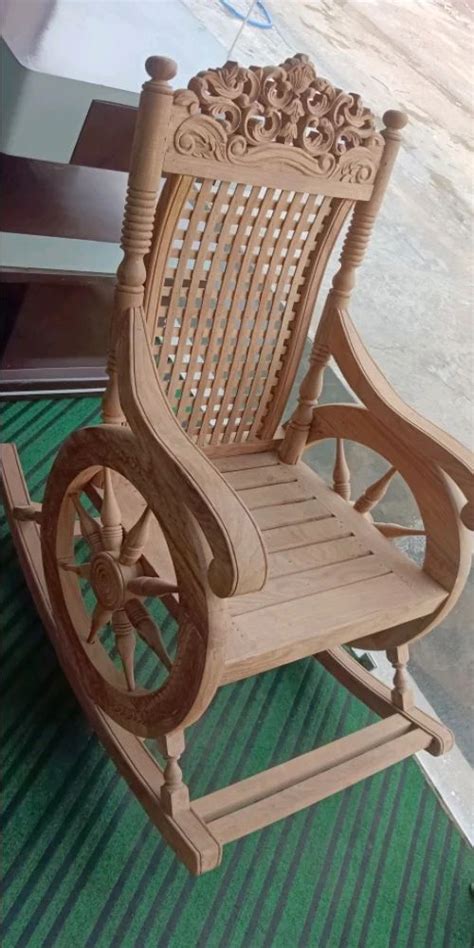 Carved Sheesham Wood Rocking Chair At Rs 18000 Wooden Rocking Chair